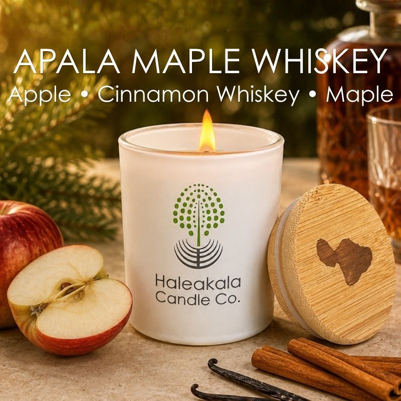 Āpala Maple Whiskey Soy Candle • Upcountry Maui Fall Scent