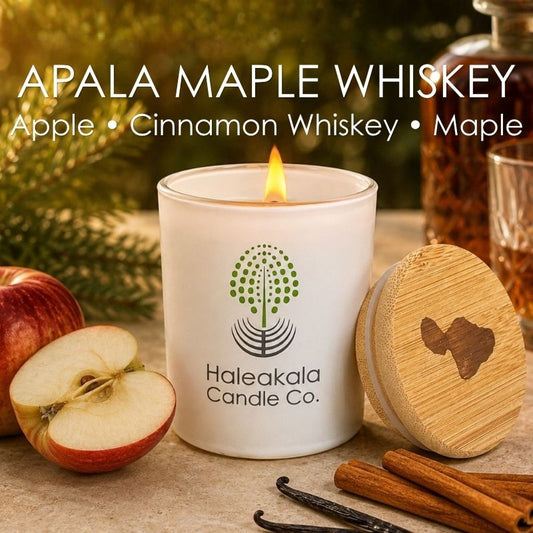Āpala Maple Whiskey Soy Candle • Upcountry Maui Fall Scent