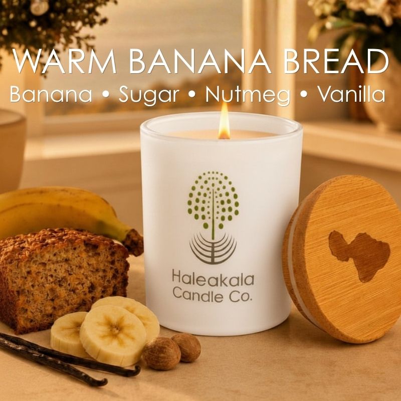 Warm Banana Bread Soy Candle •  Hana Banana Bread Scent
